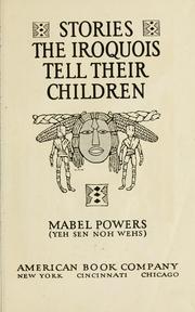 Cover of: Stories the Iroquois tell their children