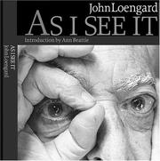 Cover of: As I see it