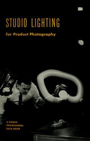 Cover of: Studio lighting for product photography.