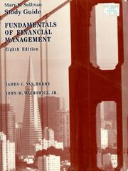 Cover of: Study guide, eighth edition, Fundamentals of financial management