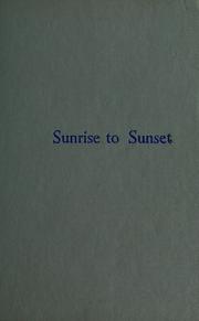Cover of: Sunrise to sunset