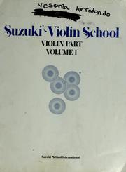Cover of: Suzuki violin school: violin part, volume 1.