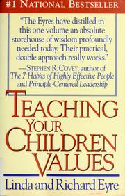 Cover of: Teaching your children values by Linda Eyre