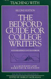 Cover of: Teaching with The Bedford guide for college writers by X. J. Kennedy