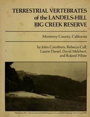 Cover of: Terrestrial vertebrates of the Landels-Hill Big Creek Reserve by by John Carothers ... [et al.].