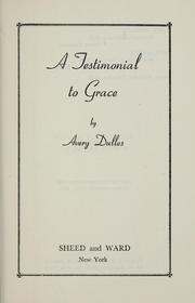 Cover of: A testimonial to grace