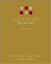 Accounting : text and cases