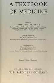 Cover of: A textbook of medicine by Cecil, Russell L.