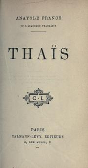 Cover of: Thaïs. by Anatole France