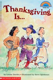 Cover of: Thanksgiving is--