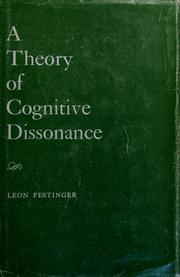 Cover of: A theory of cognitive dissonance. by Leon Festinger