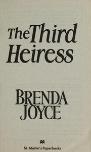Cover of: The Third heiress by Brenda Joyce