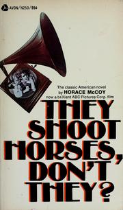 Cover of: They shoot horses, don't they?: a novel