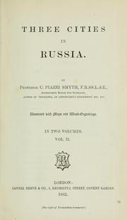 Cover of: Three cities in Russia
