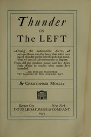 Cover of: Thunder on the left by Christopher Morley