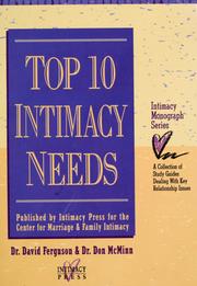 Cover of: Top 10 Intimacy Needs