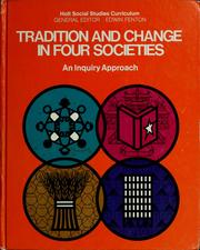 Cover of: Tradition and change in four societies by Richard B. Ford
