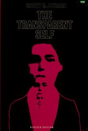 The transparent self by Sidney Marshall Jourard