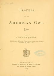 Cover of: Travels of an American owl.: A satire.