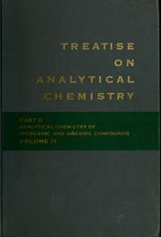 Cover of: Treatise on analytical chemistry.: Organic analysis.