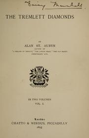 Cover of: The Tremlett diamonds by Alan St. Aubyn