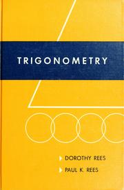 Cover of: Trigonometry by Dorothy Rees