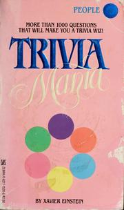 Cover of: Trivia mania : people