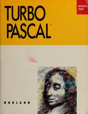 Cover of: Turbo Pascal by 