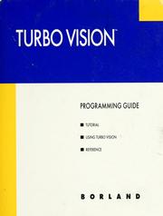 Cover of: Turbo vision, version 2.0 by 