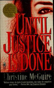 Cover of: Until justice is done