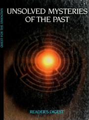 Cover of: Unsolved mysteries of the past. by 