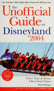 Cover of: The Unofficial Guide to Disneyland by Bob Sehlinger