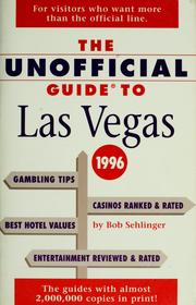 Cover of: The unofficial guide to Las Vegas