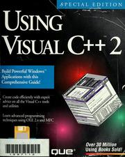 Cover of: Using visual C++ 2 by Paul Perry... [et al.].