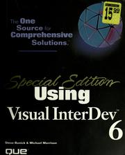 Cover of: Using Visual InterDev 6
