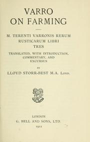Cover of: Varro on farming: M. Terenti Varronis Rerum rusticarum libri tres