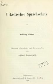 Cover of: Vergleichendes Wörterbuch der Indogermanischen Sprachen