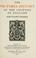 Cover of: The Victoria history of the county of Northampton