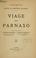 Cover of: Viage del Parnaso