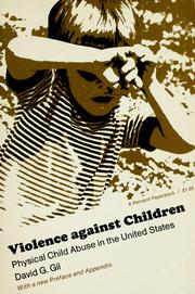 Cover of: Violence against children by David G. Gil