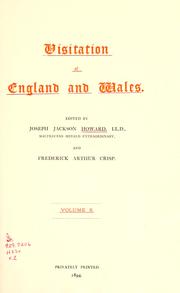 Cover of: Visitation of England and Wales