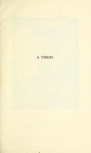 Cover of: A vision by William Butler Yeats