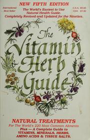 Cover of: The vitamin & herb guide.