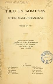 Cover of: Voyage of the 'Albatross' to the Gulf of California in 1911. by Charles Haskins Townsend