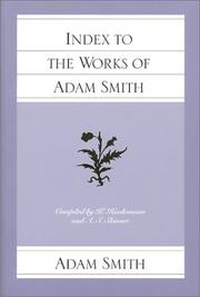 Cover of: Index to the Works of Adam Smith by 