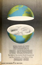 Cover of: Warrant for genocide by Norman Rufus Colin Cohn