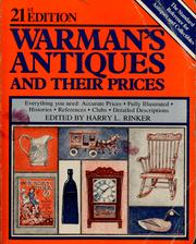 Cover of: Warman's antiques and their prices by / edited by Harry L. Rinker.