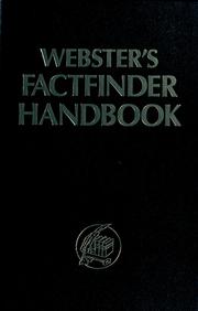 Webster's factfinder handbook. by No name