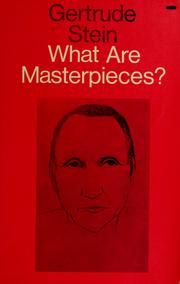 Cover of: What are masterpieces