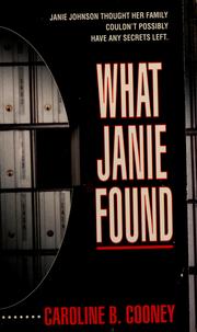 Cover of: What Janie found